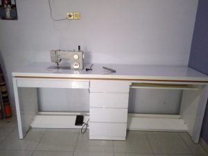 Meja Mesin Jahit Custom