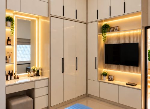 lemari kamar set minimalis
