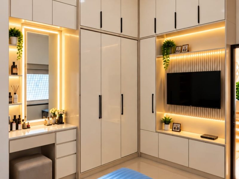 lemari kamar set minimalis